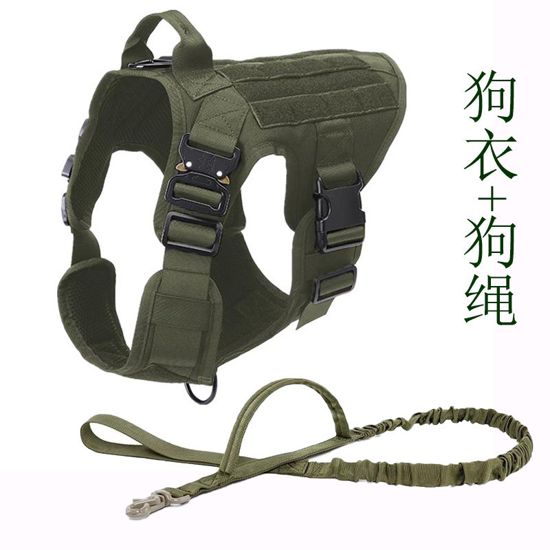 Dog Tactical Backpack Tactical Dog Clothes Work Dog Portable Vest Pet Dog Breast Strap