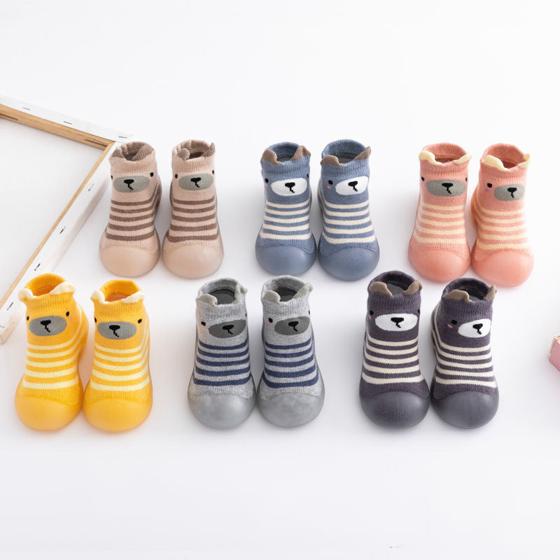 Baby floor socks fall/winter baby toddler shoes soft bottom terry thick socks shoes boys and girls non-slip indoor footwear