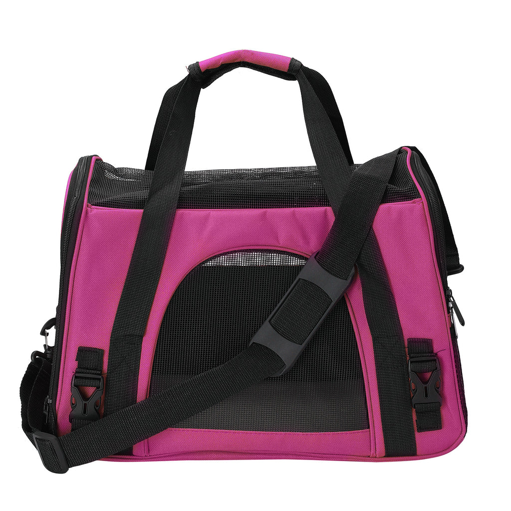 New cat bag large capacity foldable portable Oxford cloth crossbody pet shoulder bag go out breathable pet bag