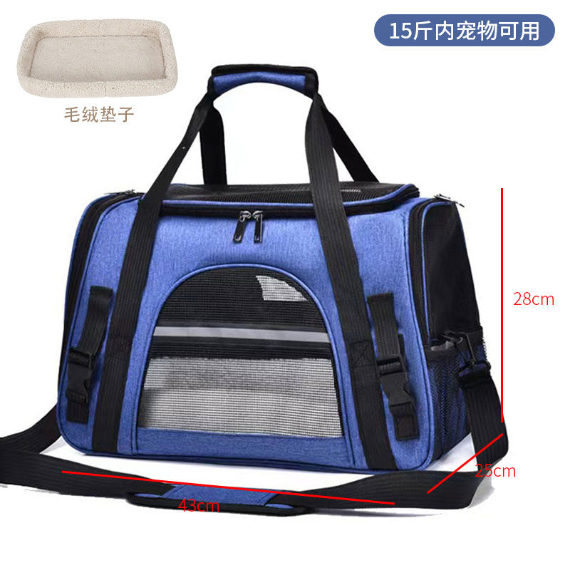 Spot pet bag portable breathable car cat bag hand-held foldable pet box multifunctional dog bag cross-border