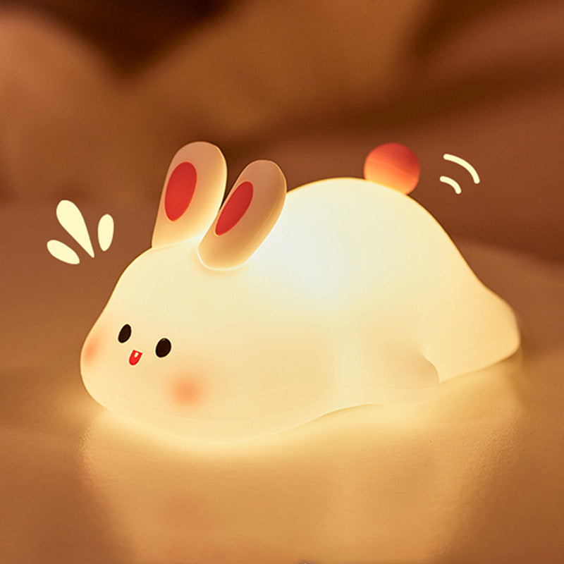 Cross-border cloud silicone night light pat light charging desk lamp baby special night light net celebrity bedside lamp ornaments