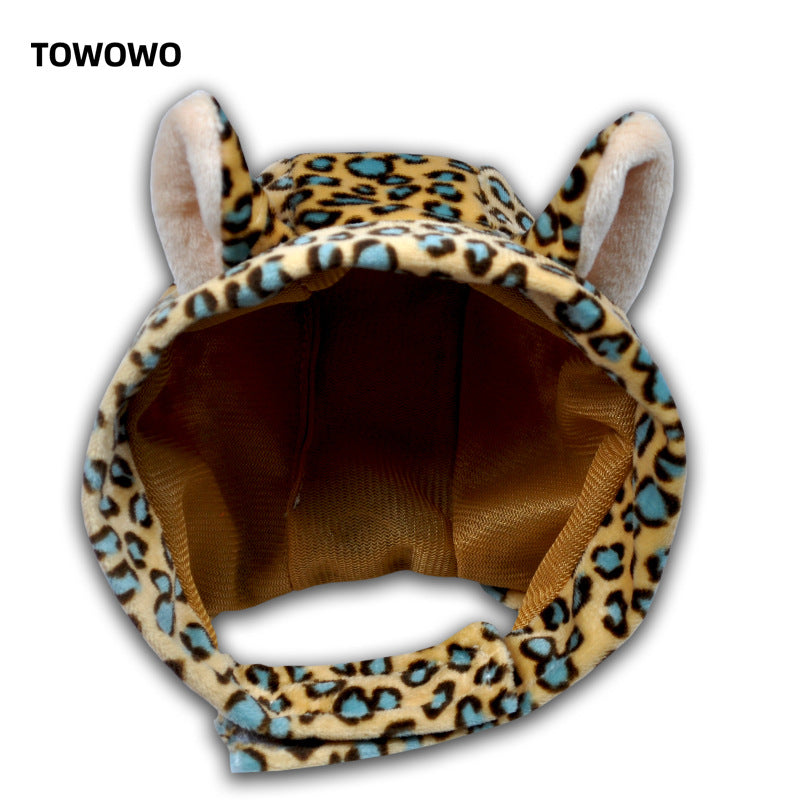 New Year Pet Christmas Hat Cat Cute Pet Head Clothing Supplies Transformed into Panda Small Dog and Cat Toy Headgear