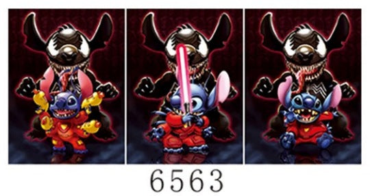 Anime 2D mobile phone stickers modern 3D mini mobile phone stickers refrigerator 3D decorative stickers Halloween creative stickers