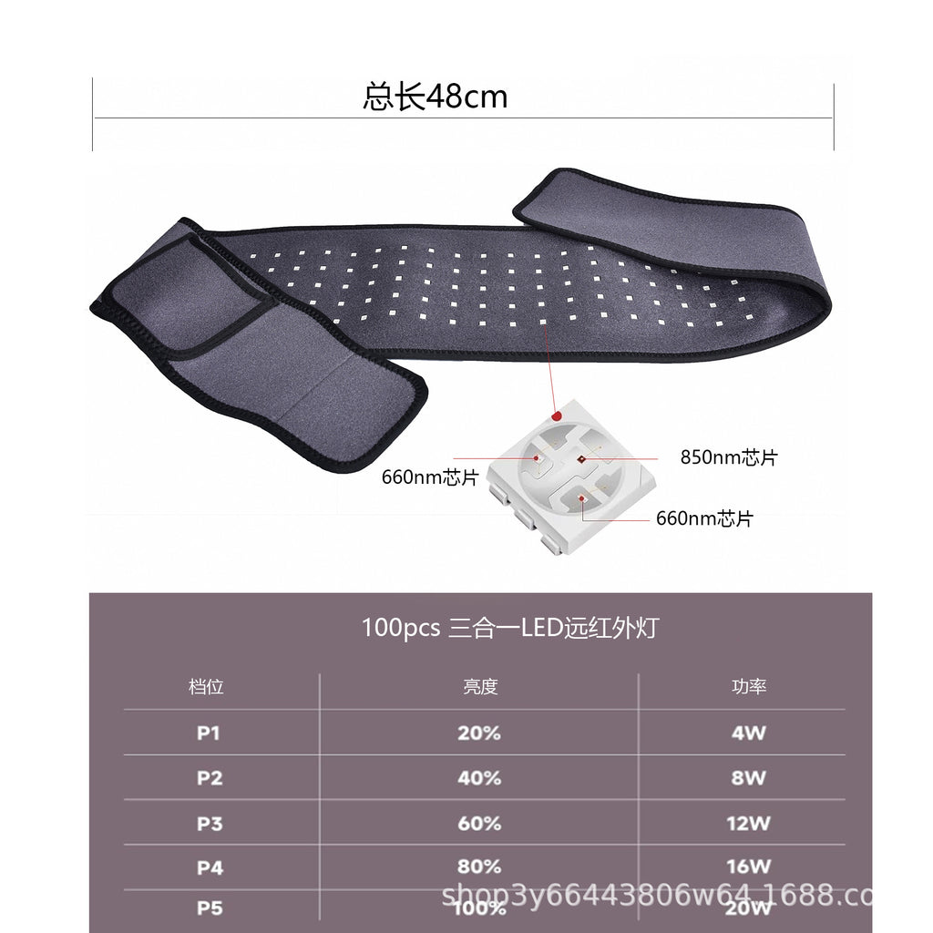 Amazon infrared heating waist belt household multi-function red light therapy lamp red light belt