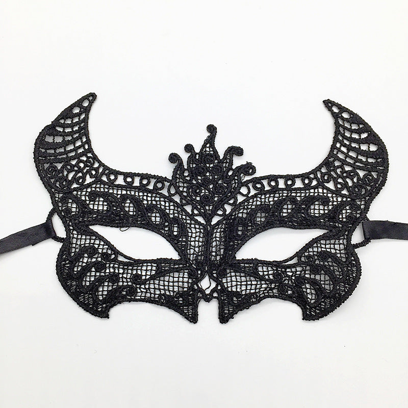 Cross-border exclusive masquerade party lace mask Christmas Halloween fun unshaped eye mask supplies