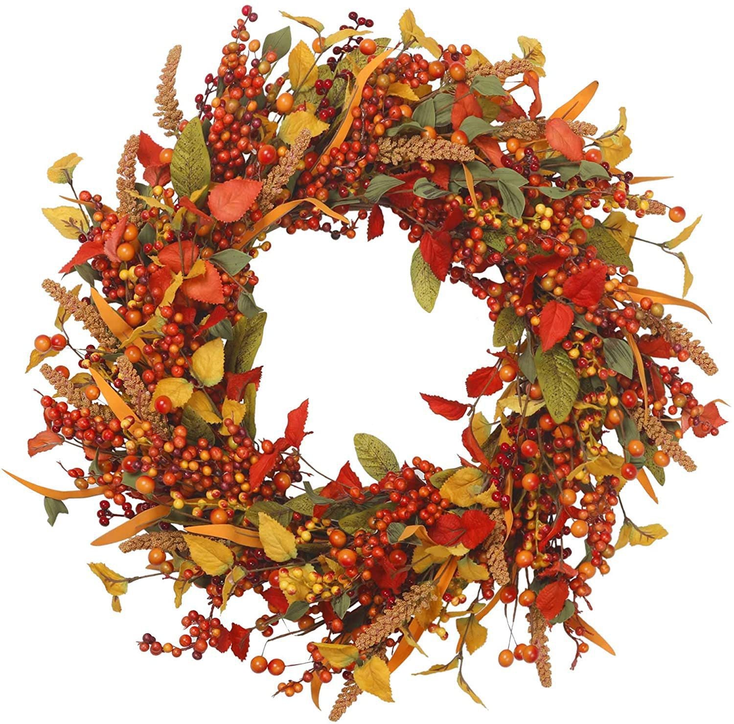 Zonghong cross-border new autumn vine wreath wholesale Thanksgiving Halloween decorations home door hanging door decoration
