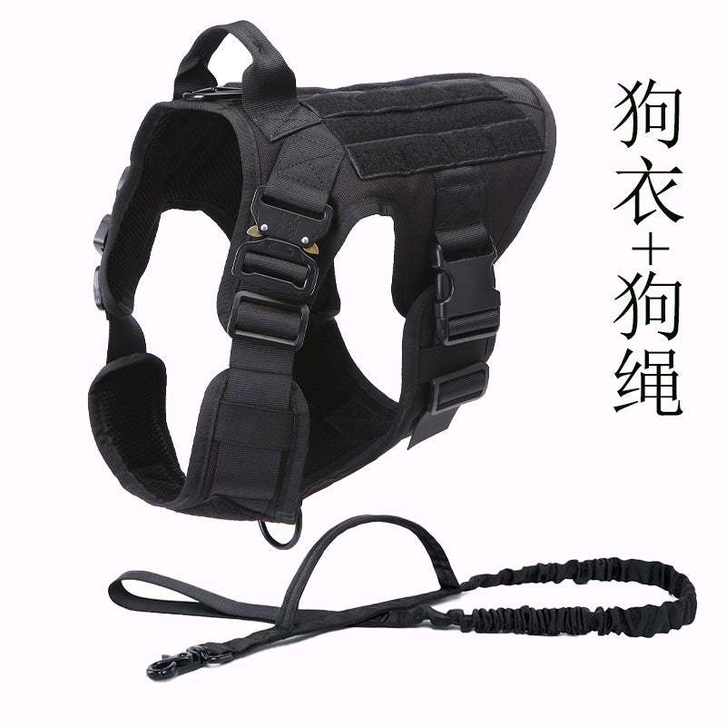 Dog Tactical Backpack Tactical Dog Clothes Work Dog Portable Vest Pet Dog Breast Strap