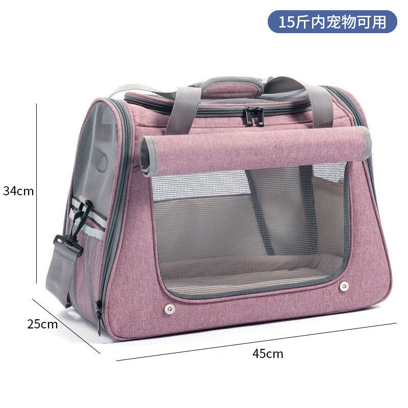 Spot pet bag portable breathable car cat bag hand-held foldable pet box multifunctional dog bag cross-border