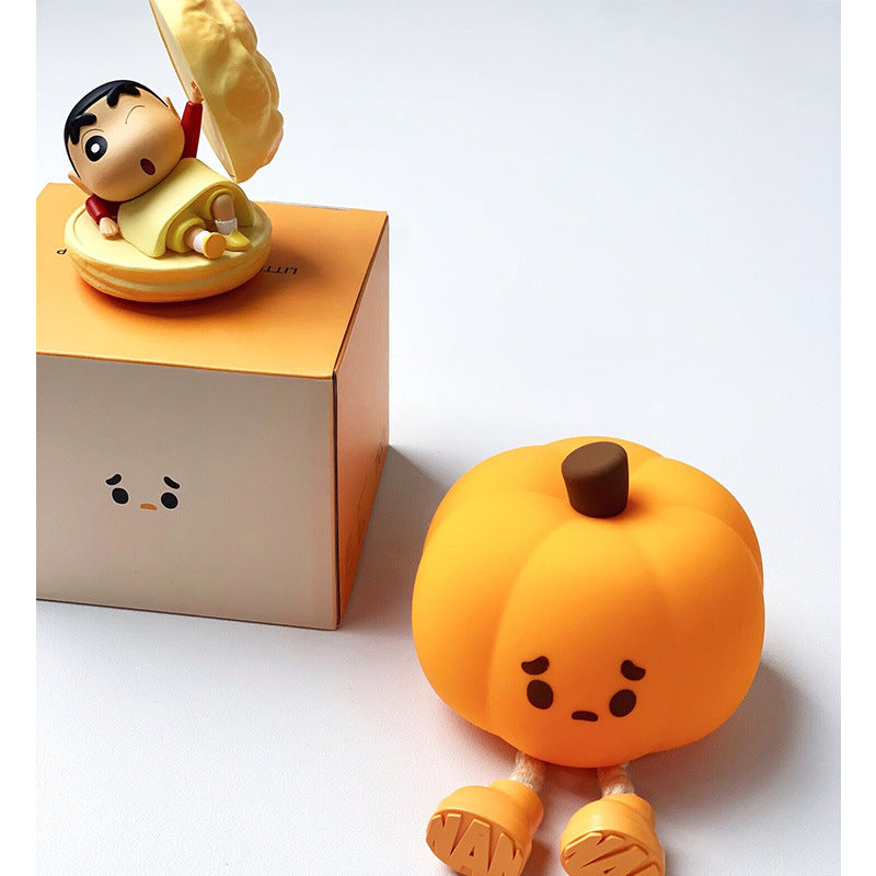 Pumpkin Pat Lamp Silicone Night Light Bedroom Mother and Baby Feeding Bedside Lamp Halloween Creative Festival Atmosphere Night Light