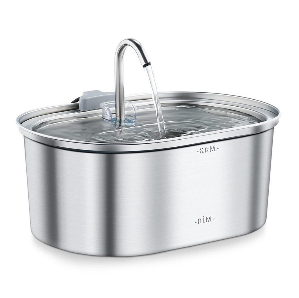 Source factory stainless steel pet smart water dispenser automatic circulation water 3.2L large capacity cat and dog water feeder