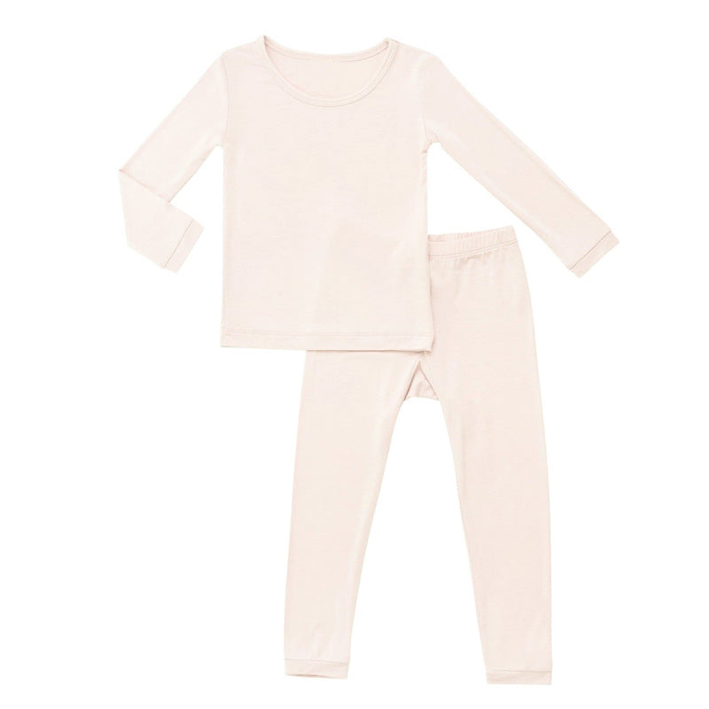Foreign trade children's clothing bamboo fiber baby onesies spring and autumn long-sleeved newborn clothes baby romper zipper pajamas