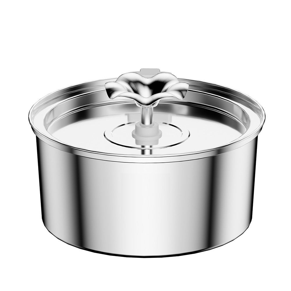 Source factory stainless steel pet smart water dispenser automatic circulation water 3.2L large capacity cat and dog water feeder