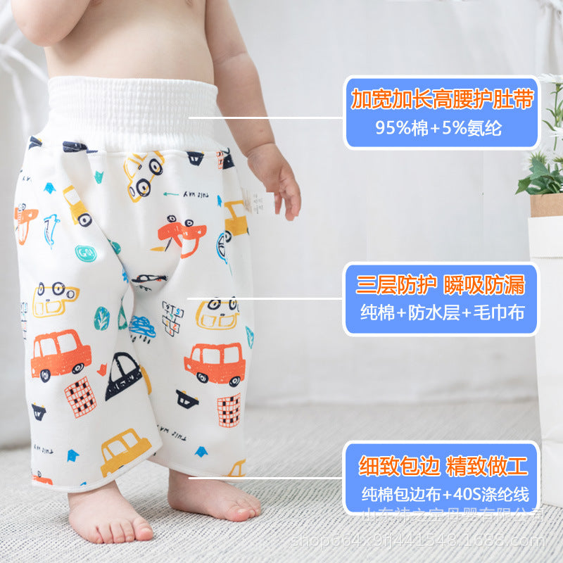 Baby diaper skirt baby waterproof washable male and female newborn waterproof bedwetting diaper pad children's training pants