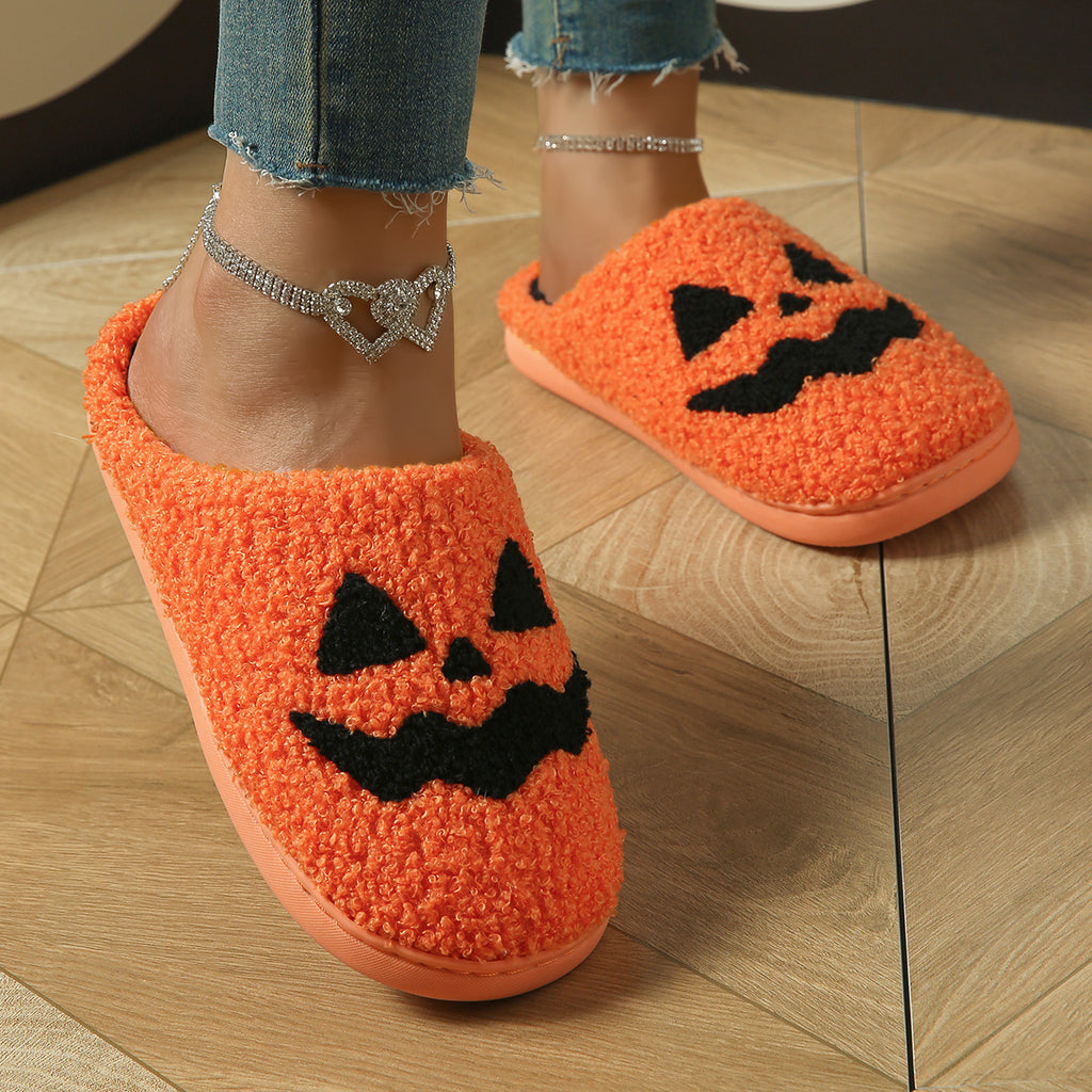 Factory direct supply cross-border Halloween cotton slippers home cartoon cotton slippers home slippers room household slippers wholesale