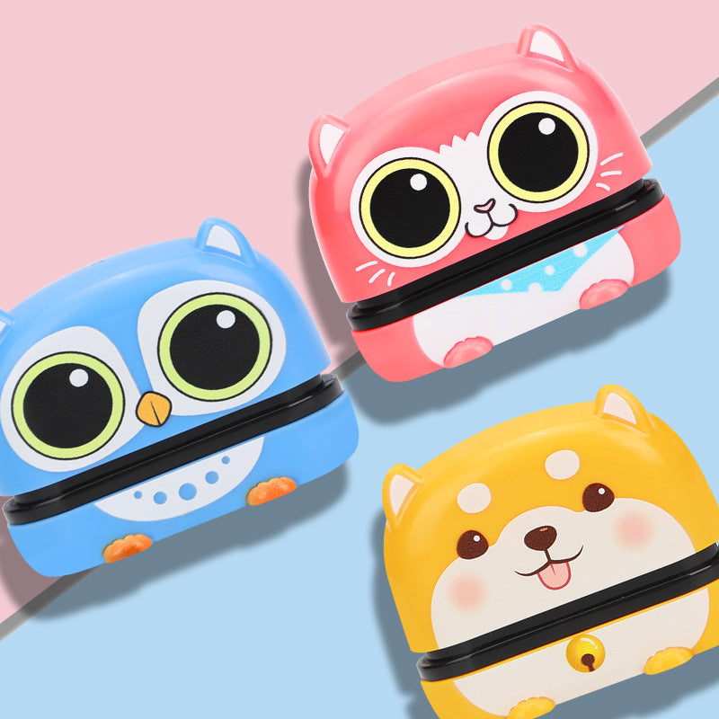 Cute pet seal material wholesale photosensitive children's cartoon cute name clothes kindergarten engraved seal signature matt