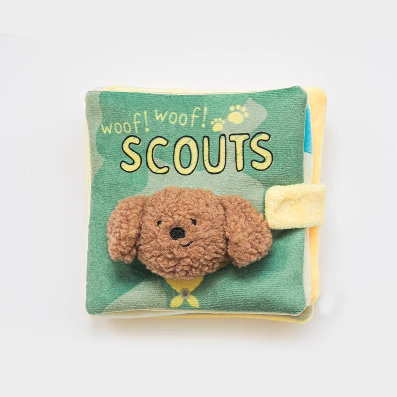 Spot ins leaked food hiding food sniffing cute cloth book toy dog cat plush pet puzzle boring artifact