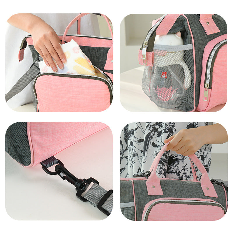 Cross-border mommy storage bag insulation bag mother and baby milk refrigeration bag handheld shoulder bag large capacity bottle storage bag