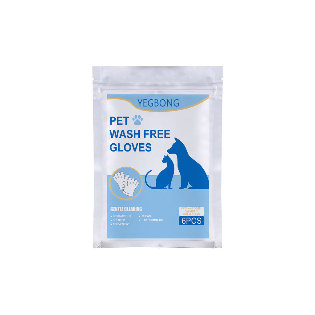 Yegbong Pet Hair Removal Wipes Gloves Cleaning and Petting Cats Non-woven Disposable Gloves