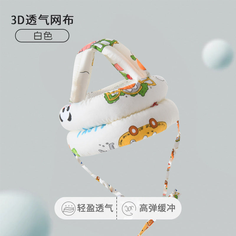 Baby learning to walk head protection anti-fall hat baby learning to walk head protection pad children's anti-collision pillow artifact summer breathable