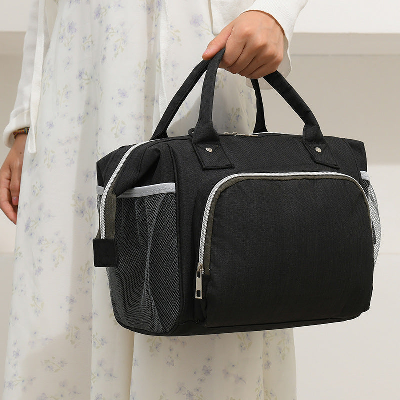 Cross-border mommy storage bag insulation bag mother and baby milk refrigeration bag handheld shoulder bag large capacity bottle storage bag