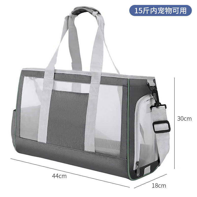Spot pet bag portable breathable car cat bag hand-held foldable pet box multifunctional dog bag cross-border