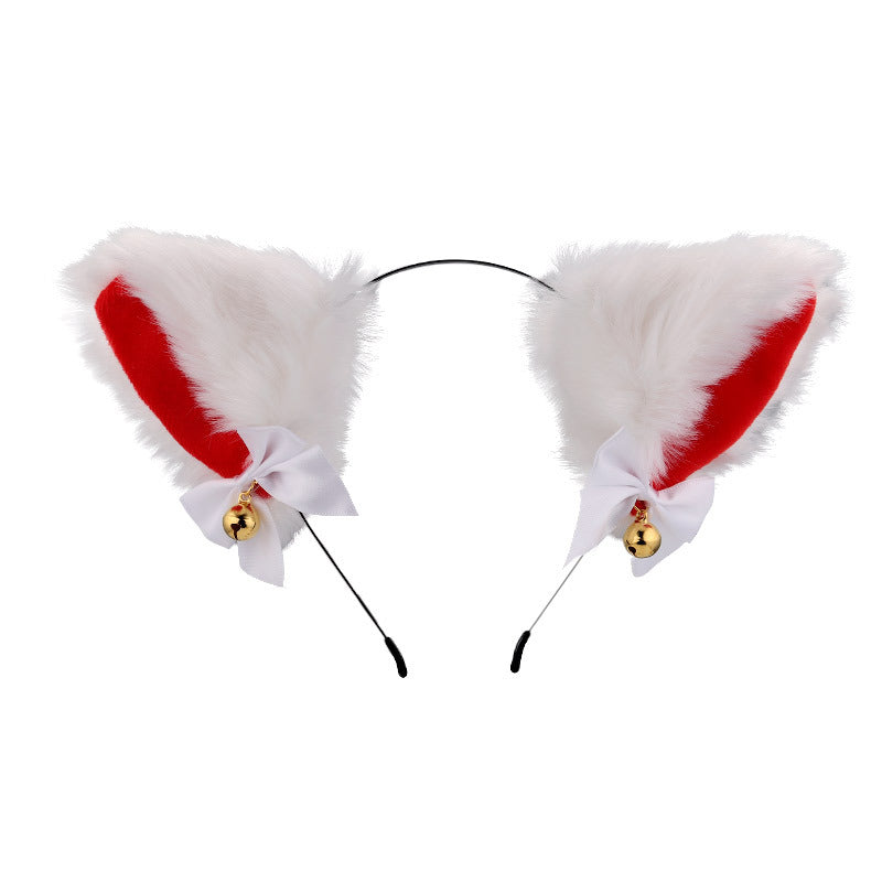 Amazon cross-border cat ear bell headband Cos cat girl hair accessories Christmas Halloween headdress accessories