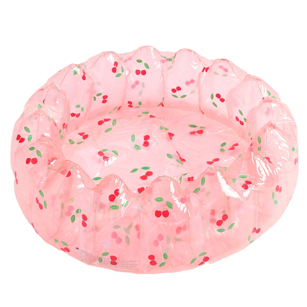 Xiaolu ins Denmark retro striped inflatable swimming pool baby dinosaur pool thickened home ocean ball pool