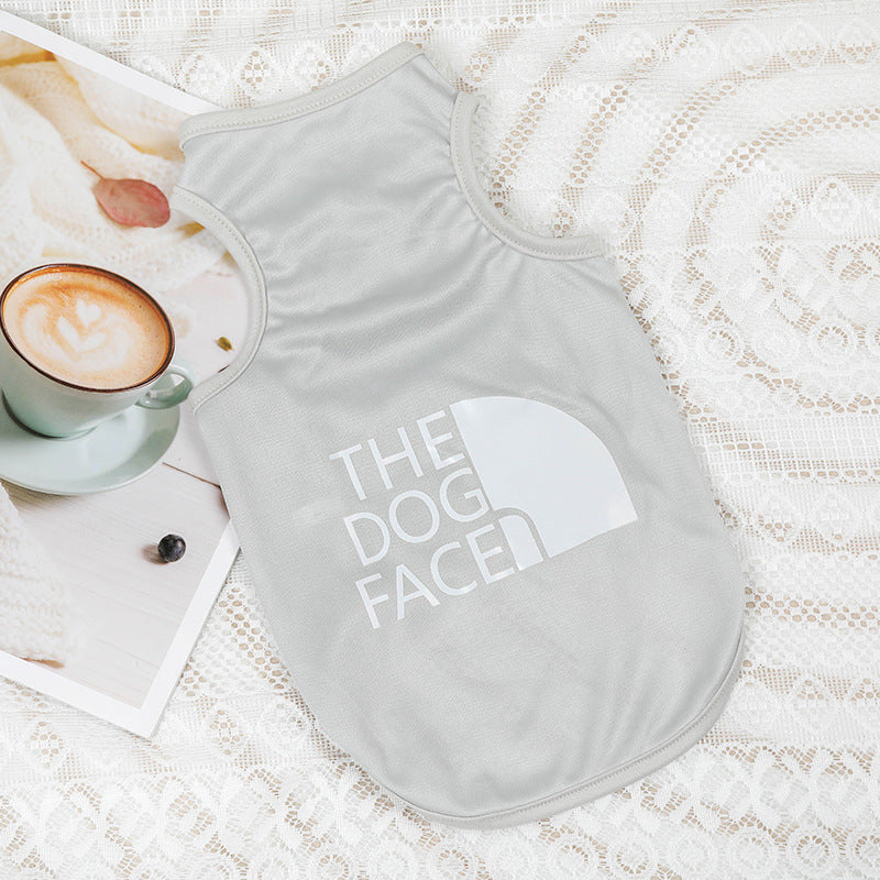 Factory direct sales pet clothes summer Pomeranian Bichon Teddy all-polyester thin vest breathable cool dog clothing