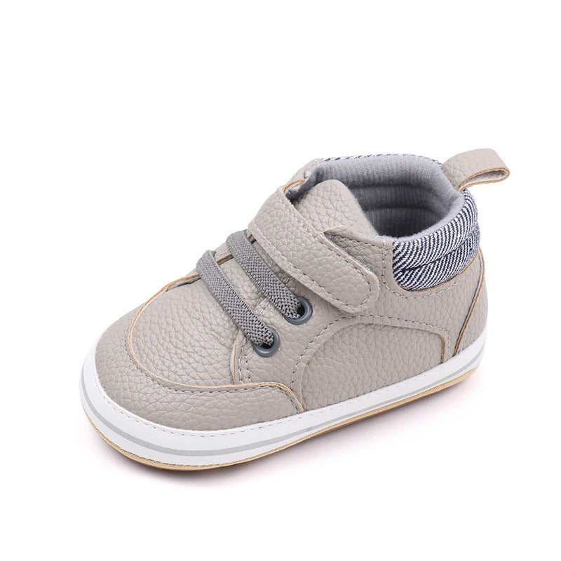 0-1 year old baby soft sole toddler shoes solid color Velcro baby casual sports shoes BNB3093