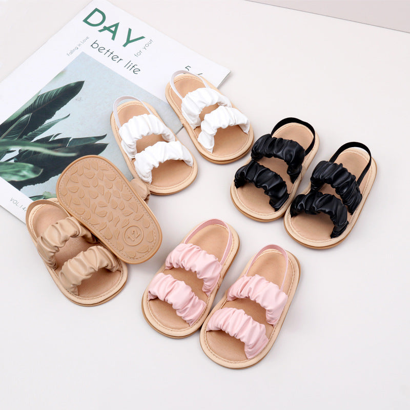 Baby sandals spring and summer infant soft bottom non-slip toddler shoes 0-2 years old breathable anti-drop shoes BXC4160
