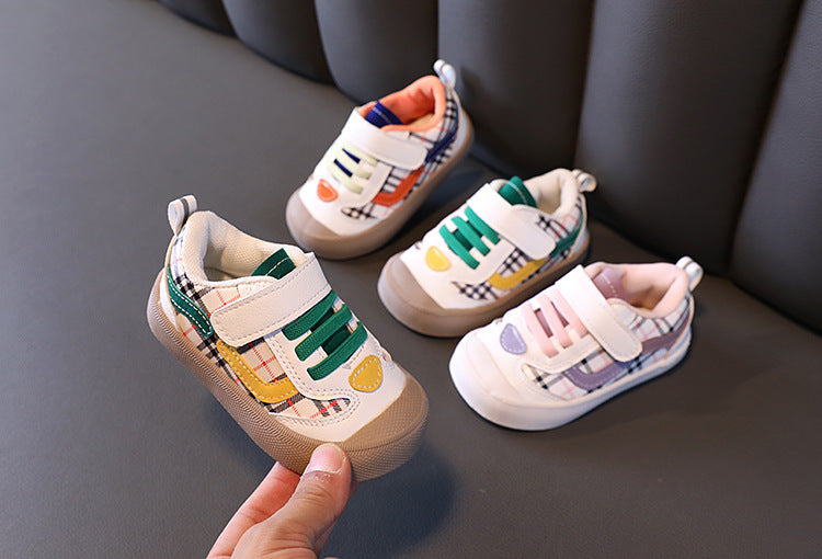 Spring and autumn baby shoes 0-3 years old girl's single shoes soft and hard baby boy toddler shoes casual shoes not small shoes