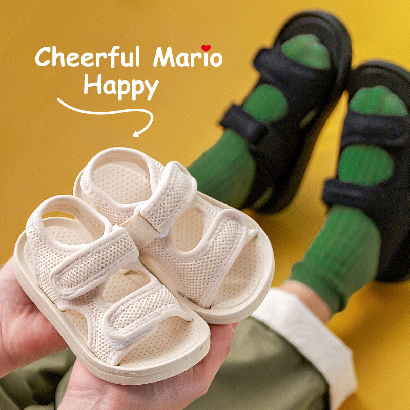 New simple children's shoes summer Korean version of fabric sandals fashionable breathable baby shoes boys and girls sandals and slippers beach shoes