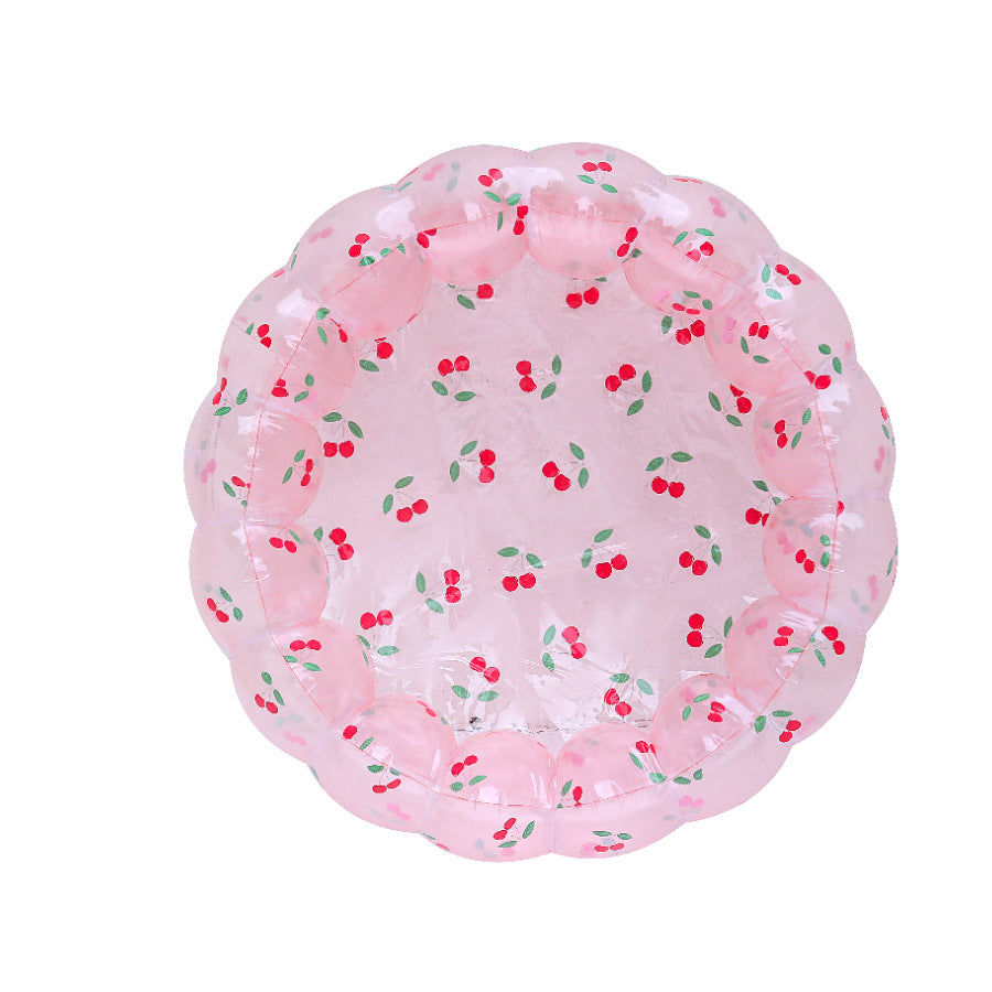 Wanmei ins Danish retro striped inflatable swimming pool baby dinosaur pool thickened home ocean ball pool