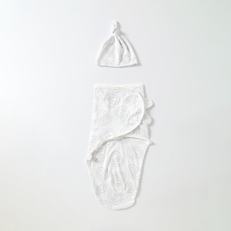 Baby swaddle thin baby blanket newborn hooded suit brushed cloth blanket summer and autumn cross-border