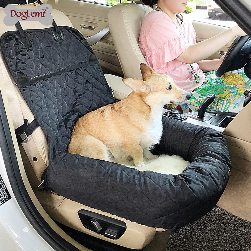 Pet car bag warm and thickened cotton pad car front and rear dog car storage pad pet supplies