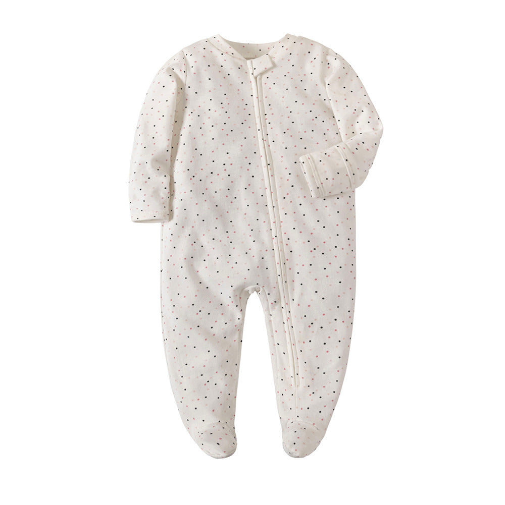 Manufacturers wholesale baby jumpsuits with feet and rompers for newborns jumpsuits with farts romper spring and autumn pajamas baby clothes