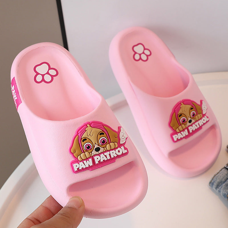 2022 New Slippers for Children Slippers Boys Summer Baby Girls Home Indoor Non-slip Sandals Bark Team