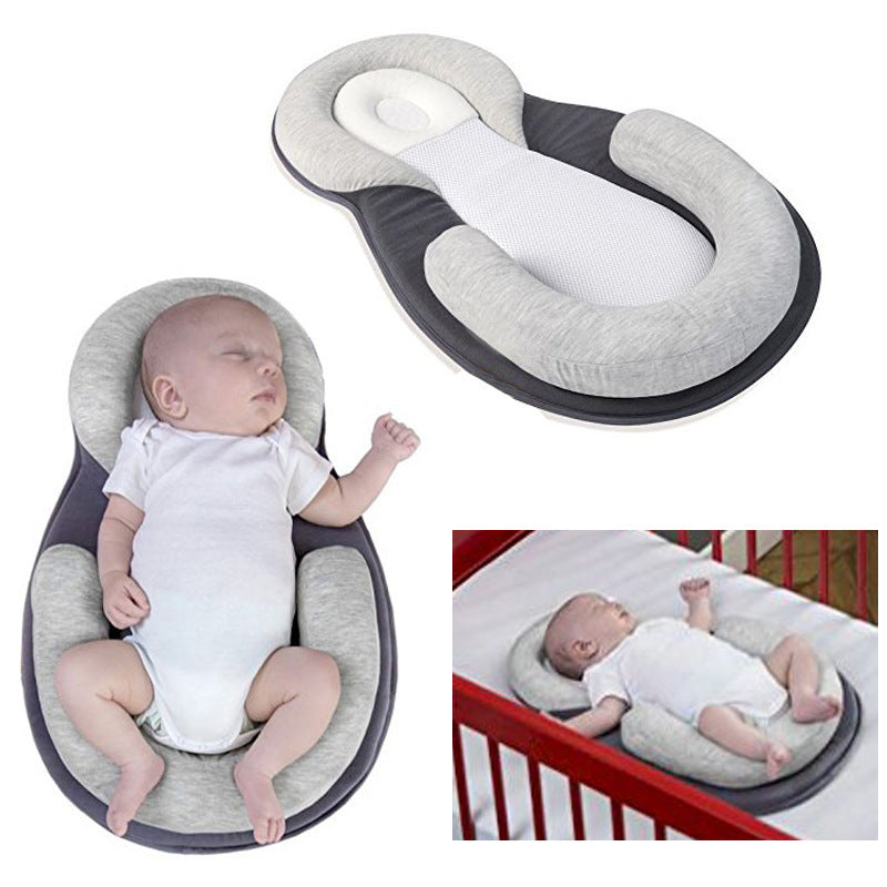 Confinement center baby pillow correction and anti-head tilt baby pillow side sleeping pillow anti-milk leakage positioning shaping pillow side sleeping pillow