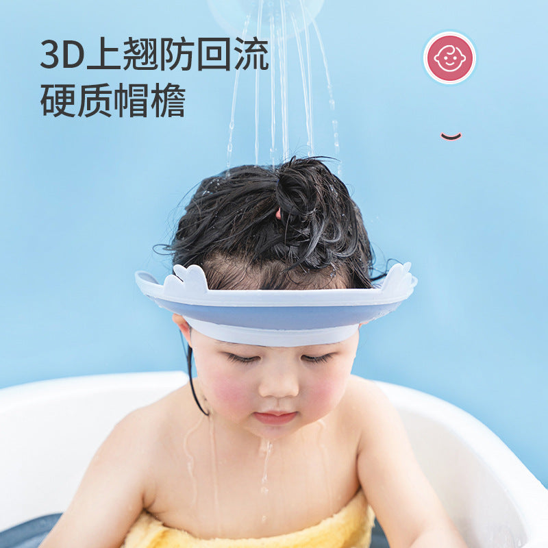 Baby shampoo cap waterproof ear protection cap silicone children shampoo toy baby bath cap child shampoo cap