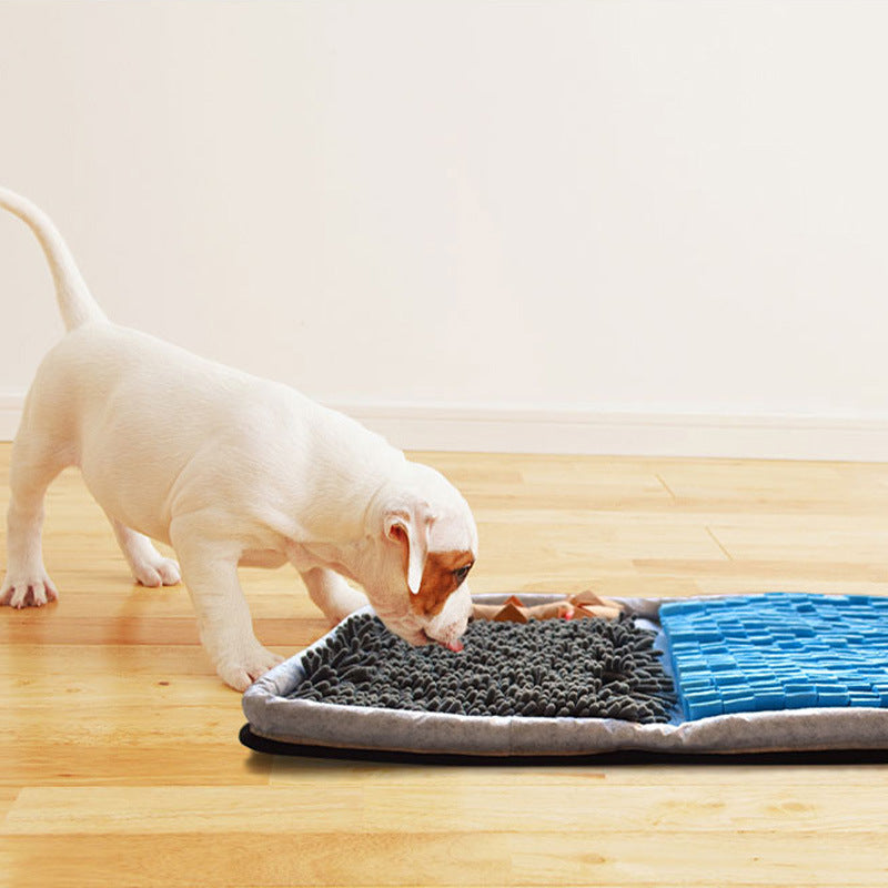 Cross-border new product blue bone sniffing pad pet slow food bowl food storage aid digestion food blanket foraging toy pad
