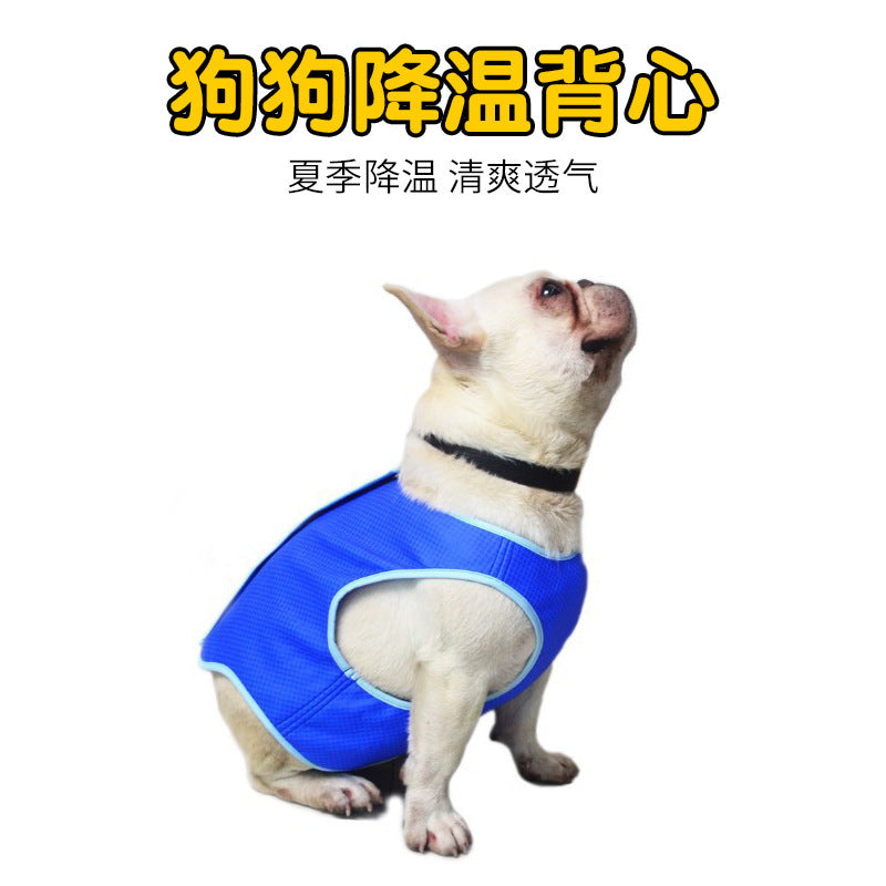 Pet Cooling Clothes Dog Summer Cooling Vest Summer Cooling Breathable Ice Silk Cool Clothes Supplies