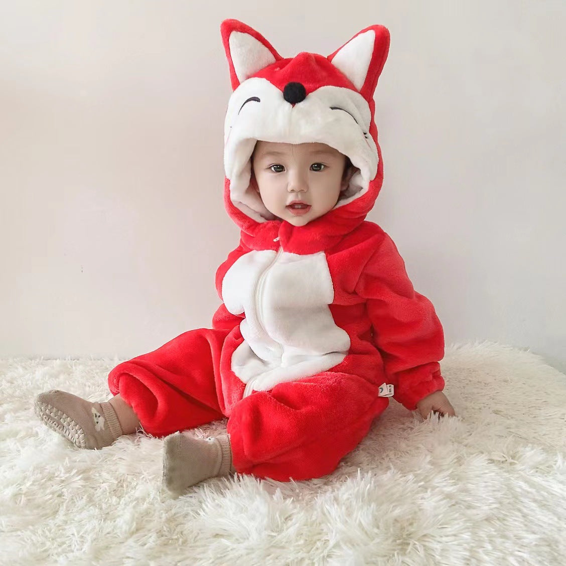 Autumn baby clothes jumpsuit thick baby children pajamas outdoor clothes Anyang children's clothing type A long-sleeved climbing clothes