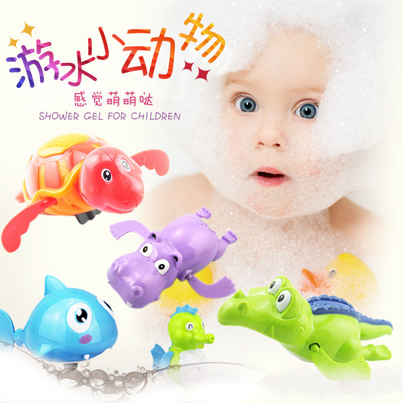 Collection of baby water toys, rotating water spray, sun shower, baby bathroom bath toys, swimming animals