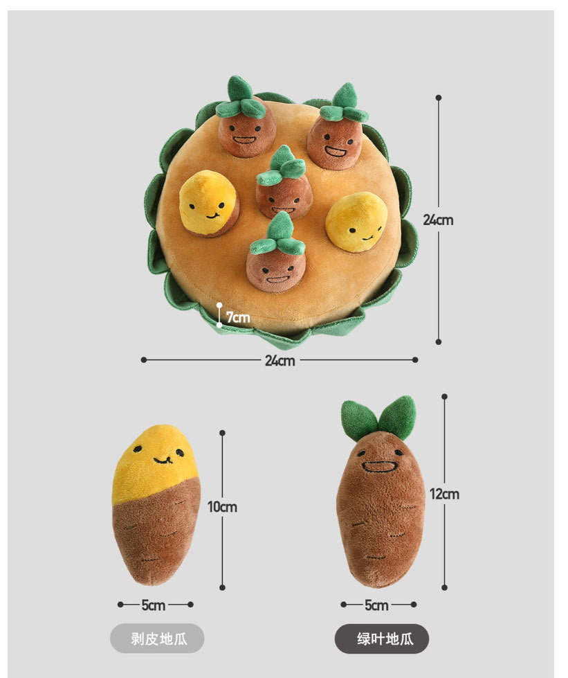 Spot hot style Ins style Korean sweet potato sweet potato set pet toy BB called foreign trade single dog pet possession