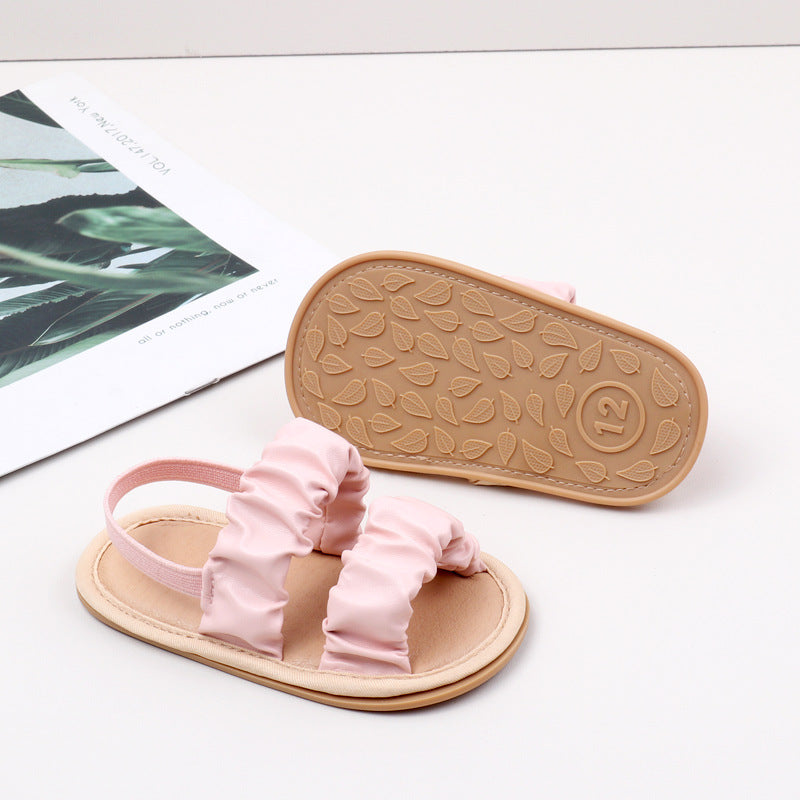 Baby sandals spring and summer infant soft bottom non-slip toddler shoes 0-2 years old breathable anti-drop shoes BXC4160