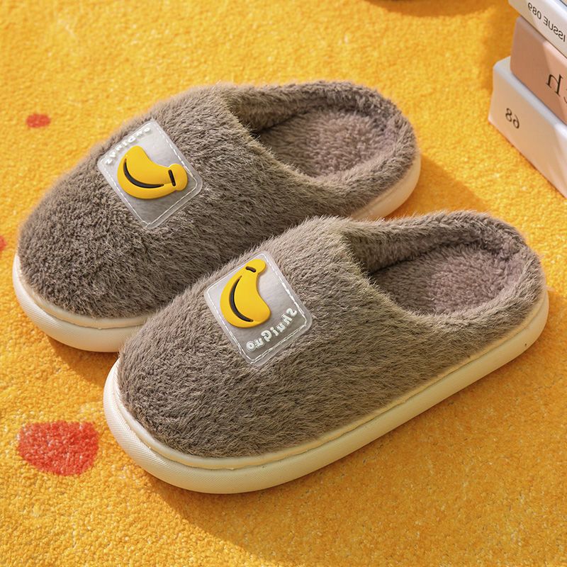 Boys' slippers, children's cotton slippers, winter bag heel, non-slip small and medium-sized children's thick soft bottom plus velvet warm baby cotton shoes
