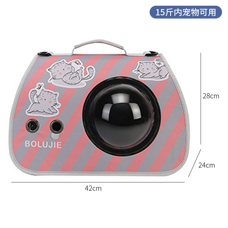 Wholesale cat bag convenient pet folding pet bag cat breathable space capsule single shoulder portable dog backpack