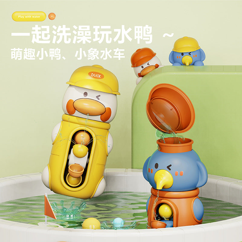 Collection of baby water toys, rotating water spray, sun shower, baby bathroom bath toys, swimming animals