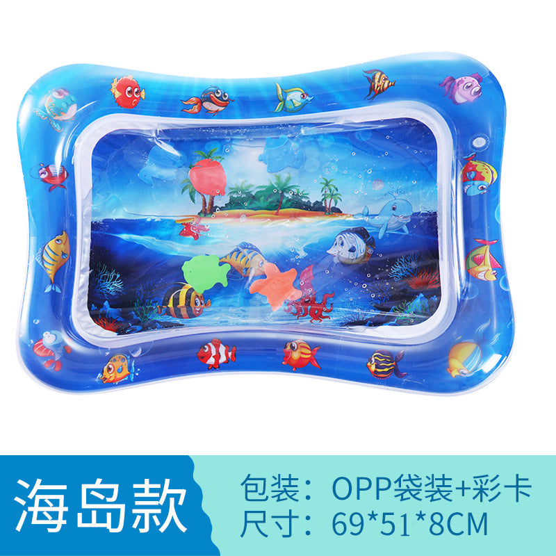 Cross-border baby inflatable pat water mat marine life swimming ring crawling mat seat cushion children pat water mat wholesale