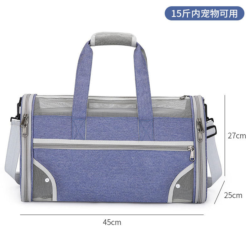 Spot pet bag portable breathable car cat bag hand-held foldable pet box multifunctional dog bag cross-border